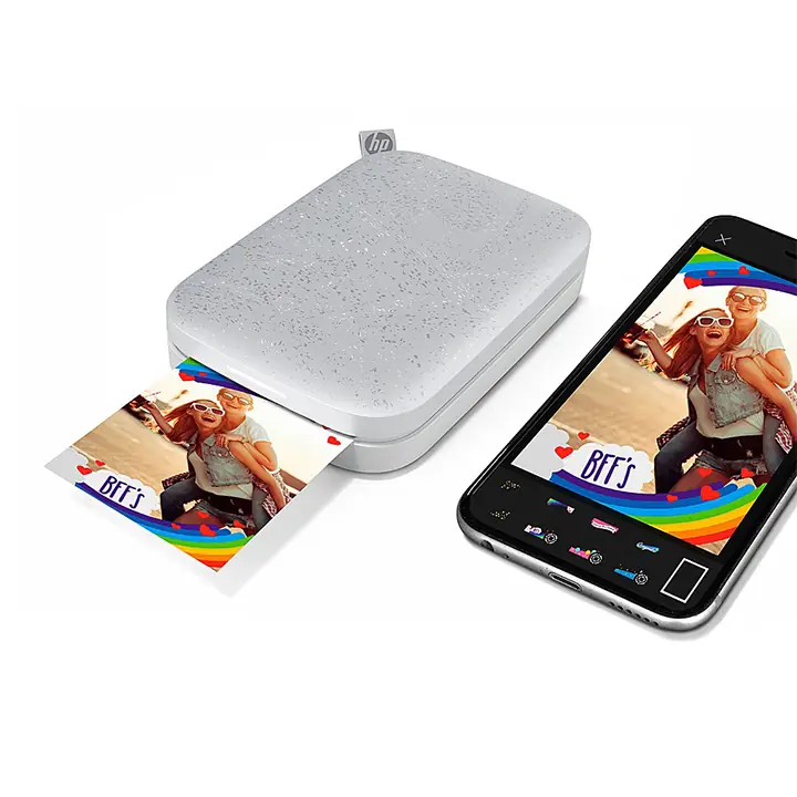 HP - Sprocket 2x3” Instant Photo Printer - White