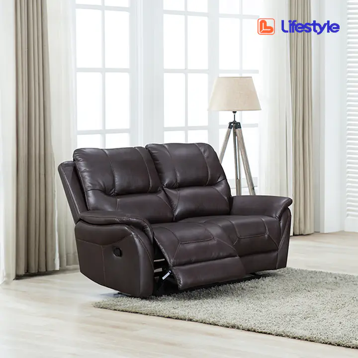 Reggio Reclining Loveseat in Chocolate by Lifestyle