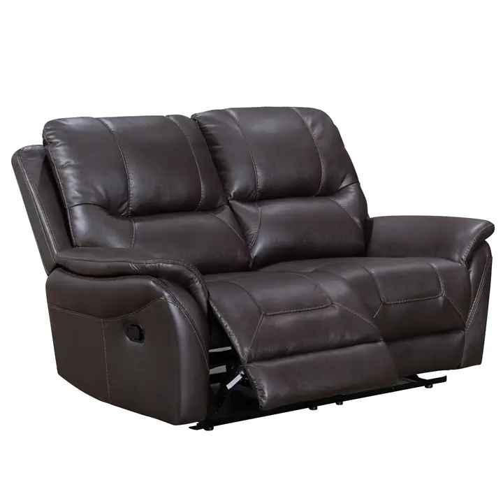 Reggio Reclining Sofa and Loveseat in Chocolate by Lifestyle