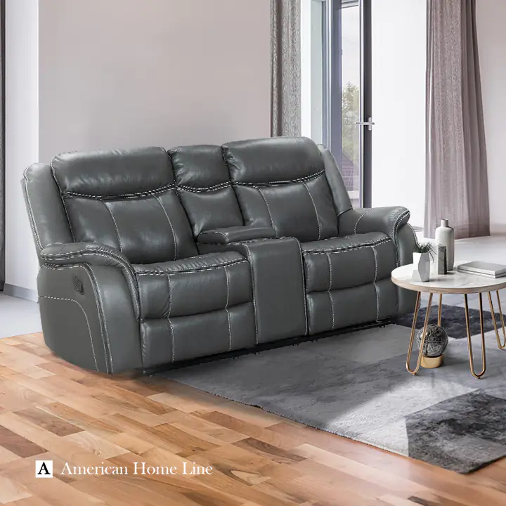 Scorpio Reclining Loveseat in Gray