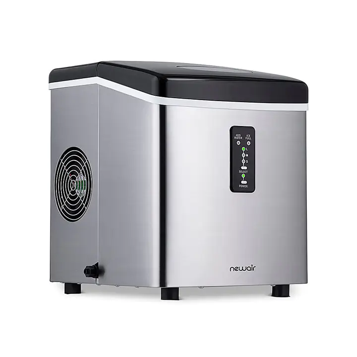 NewAir 12” 28-lb Portable Ice Maker - Stainless Steel