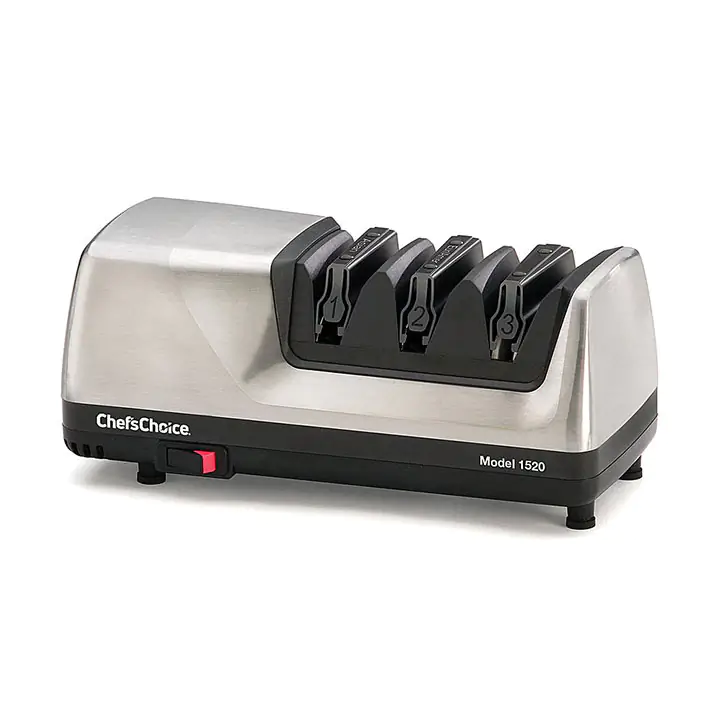 Chef'sChoice Electric Knife Sharpener for 15 and 20-degree - Brushed Metal