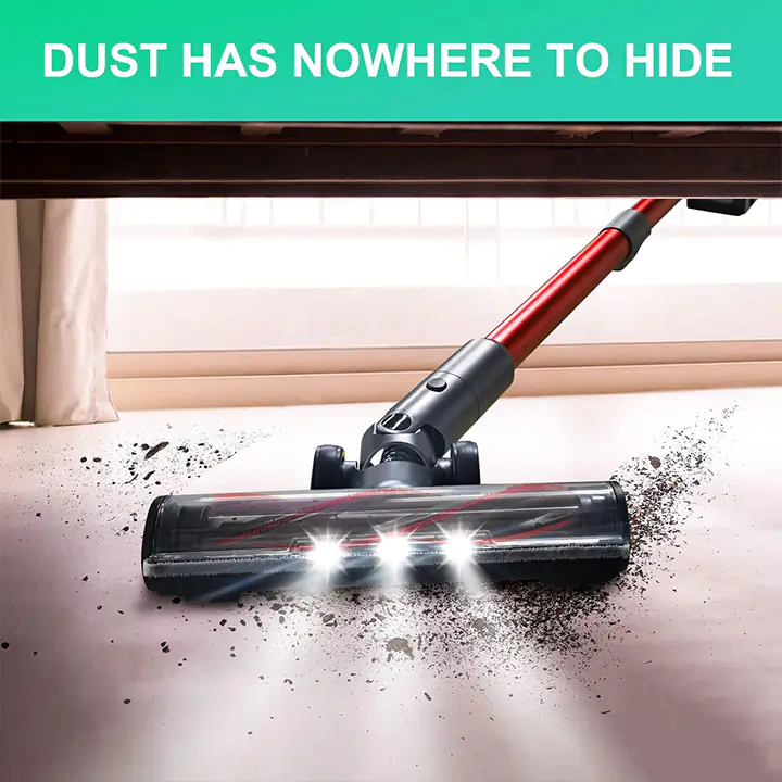 Eioeir Cordless Stick Vacuum Cleaner Red