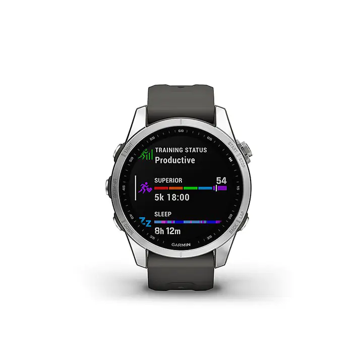 Garmin Fenix 7S 42mm Silver with Graphite Band