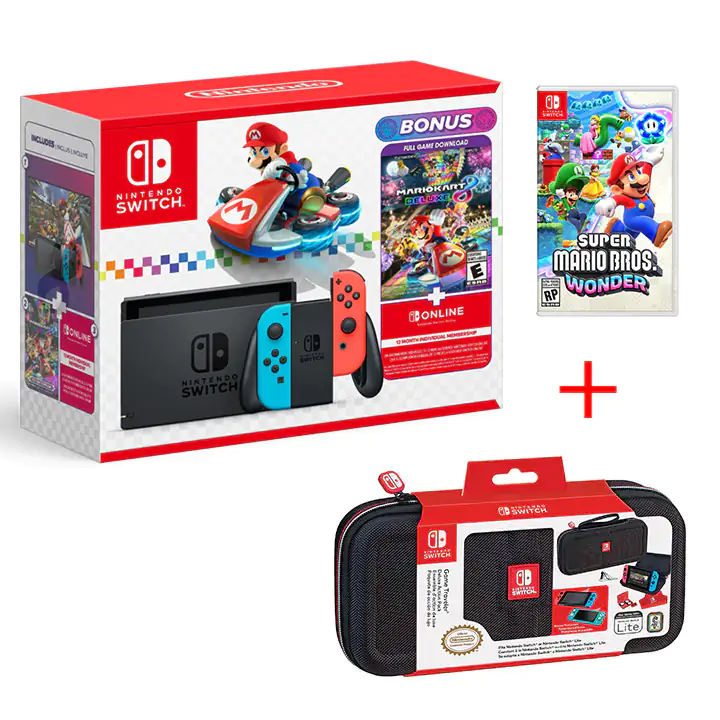 Nintendo Switch Mario Kart 8 Deluxe/Travel Case/Super Mario Game