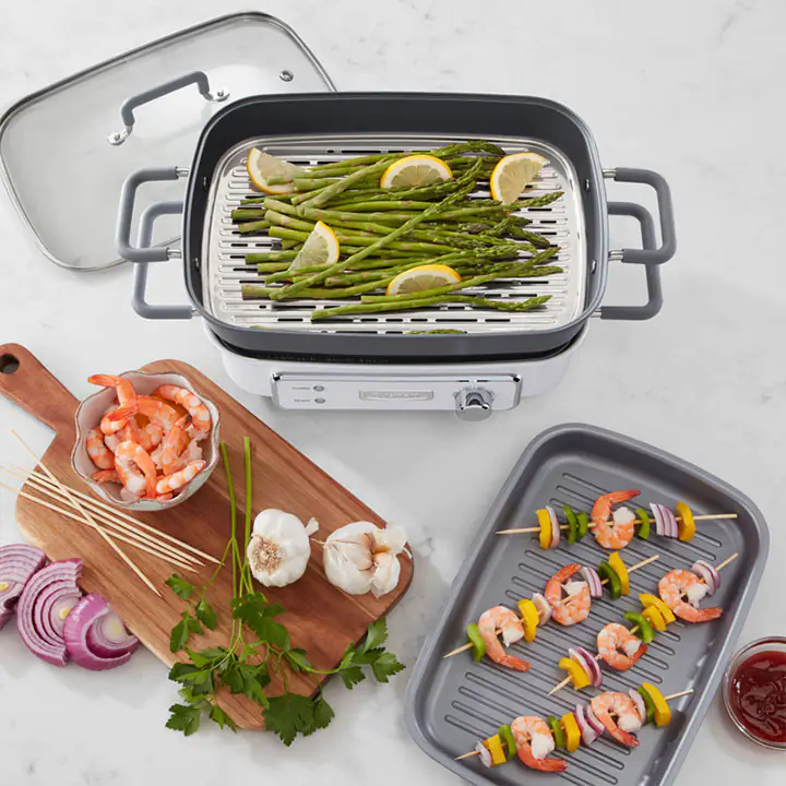 Cuisinart Stack5 Multifunctional Grill with Glass Lid