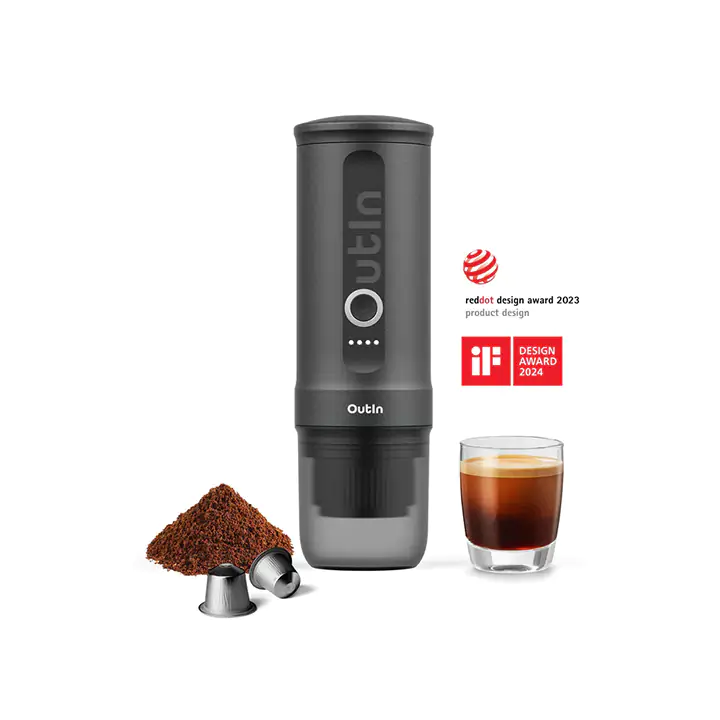 Outin Nano Portable Espresso Machine - Space Gray