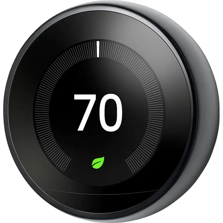 Google Nest Learning Smart Wifi Thermostat - Black