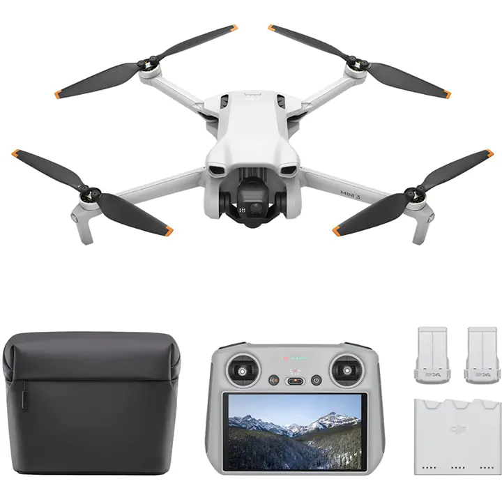 DJI Mini 3 Fly More Combo Drone and Remote Control - Gray BB22060638