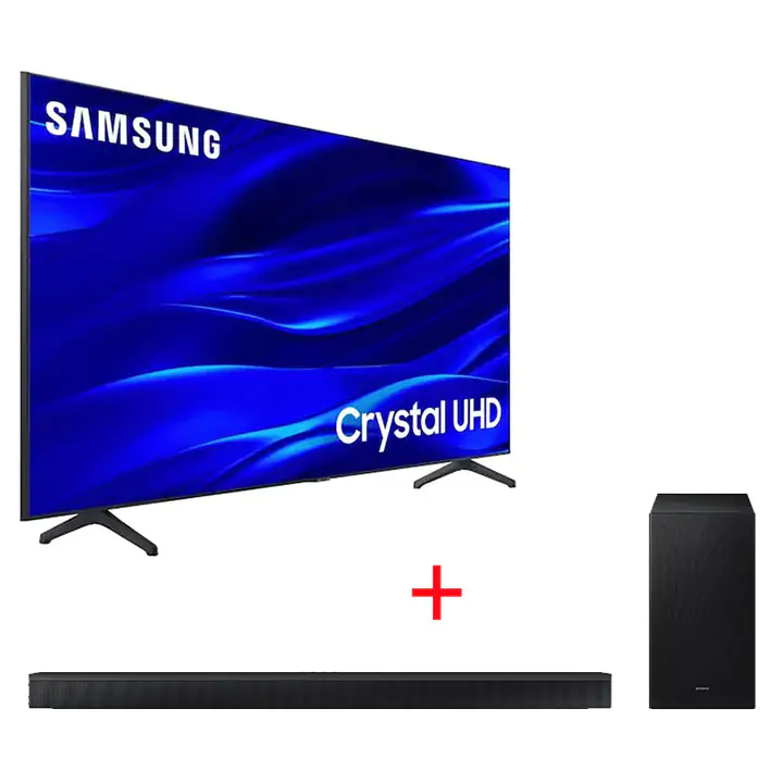Samsung 65" UHD 4K Smart TV + Samsung 5.1ch Soundbar with Sub Woofer