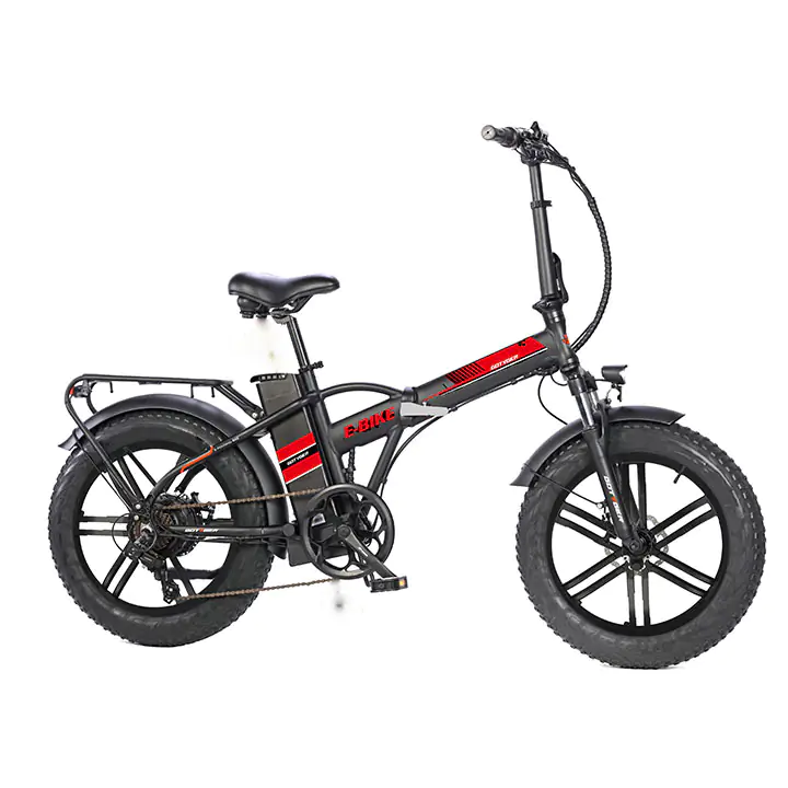 GoTyger 20" Foldable E-Bike 7 Speed, 4.0 Fat Tire w/OPC Wheel 36V 500W