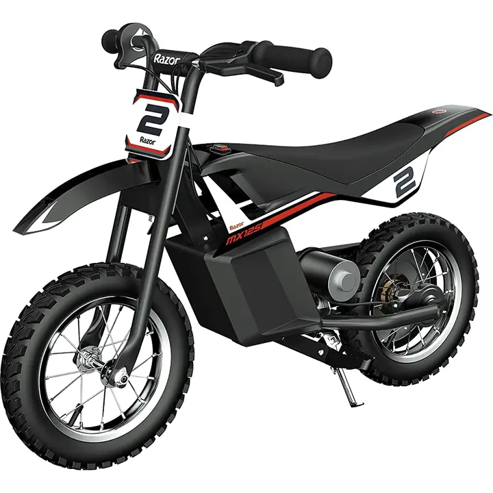 Razor Dirt Rocket MX125 12V 100W Electric Bike for Child - Black