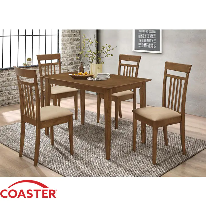 Robles 5-piece Rectangular Dining Table Set - Chestnut