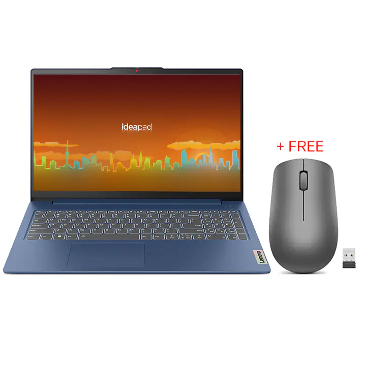 Lenovo IdeaPad Slim 3 15.6" R7-7730U Laptop + FREE Mouse