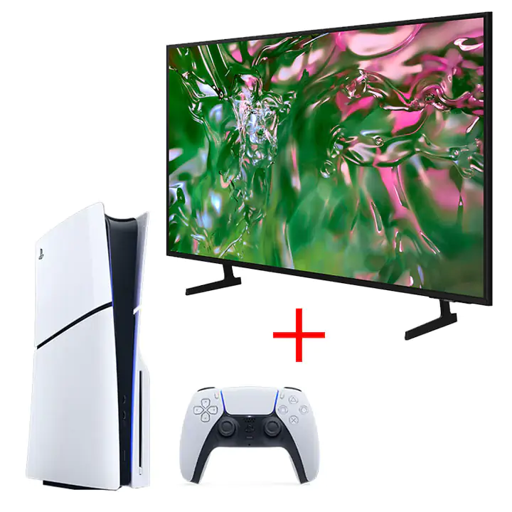 Samsung 65" 4K UHD Smart TV & PS5 Slim Disc Edition Bundle