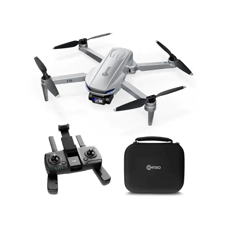 Contixo - F28 GPS Drone with Remote Controller - Silver BB22296306