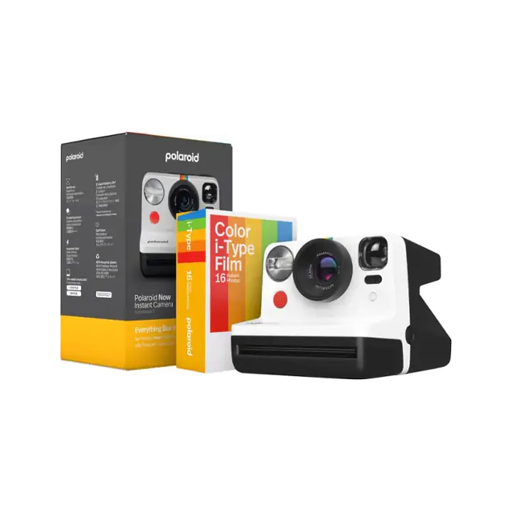 Polaroid Now Instant Film Camera Bundle Gen2 - Black/White BB22098651