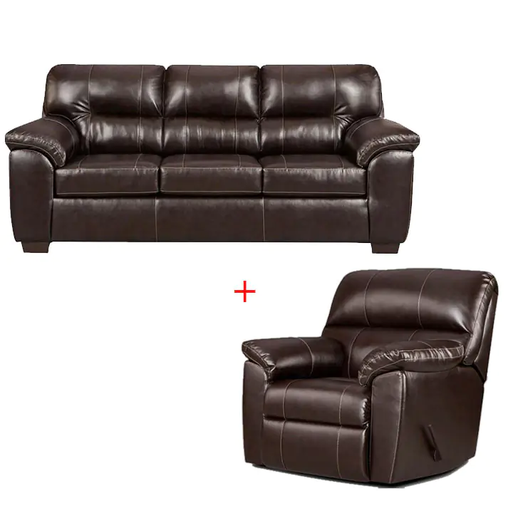 Austin Sofa and Chair in Chocolate