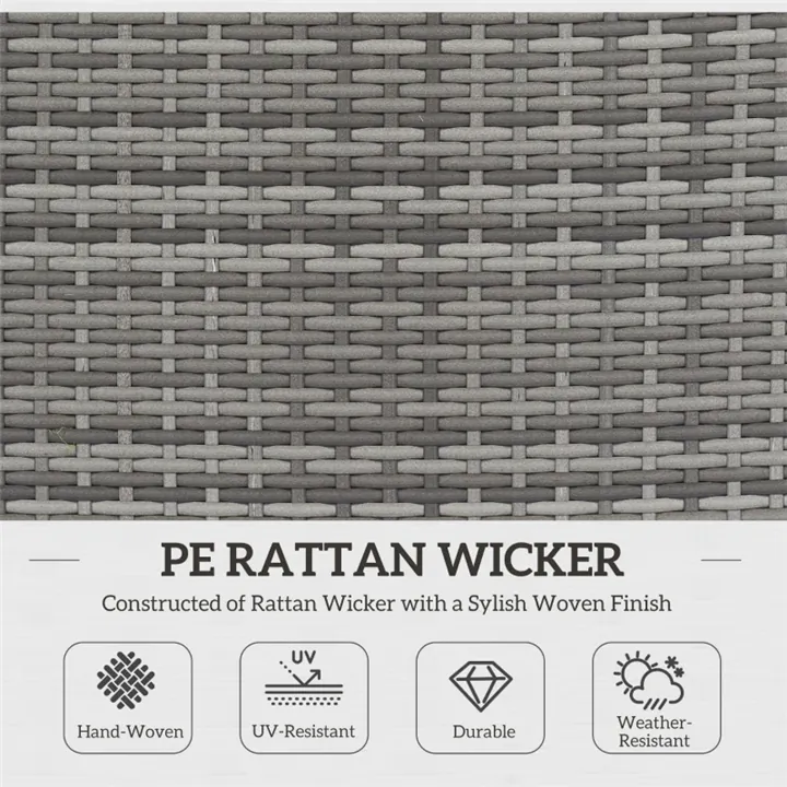 Cozy Outdoor Rattan Sectional – 7-Piece Set with Extra-Soft Cushions