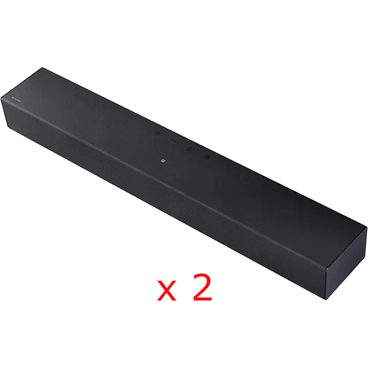 Samsung B-series HW-B400F 2.0 ch Soundbar - Bundle of 2