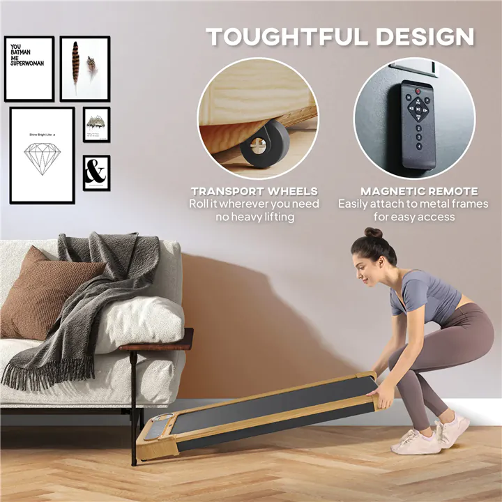 Powerful Under Desk Treadmill with Remote & Bluetooth, 330 lb Capacity