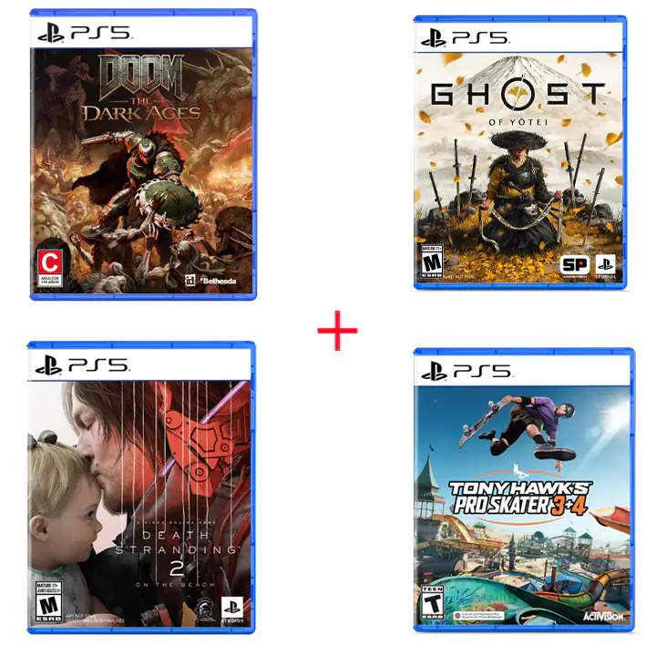 Bundle of 4 PS5 Disc Games