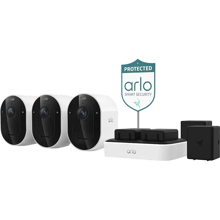 Arlo Pro Outdoor Security Camera 3-Cam - White BB22557584
