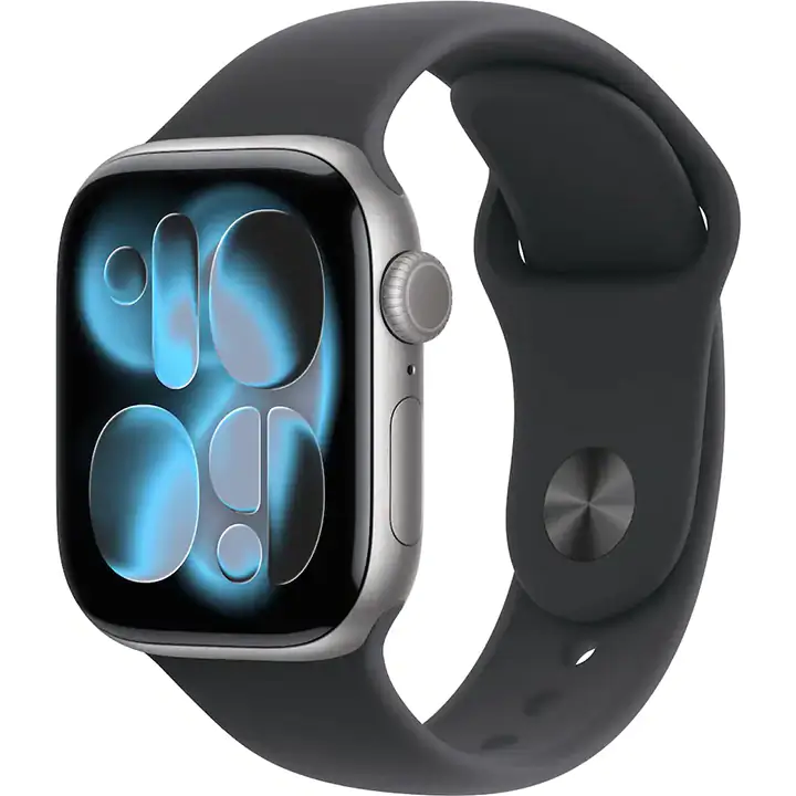 Apple Watch Series 11 42mm Space Gray Case/Black Band (M/L)
