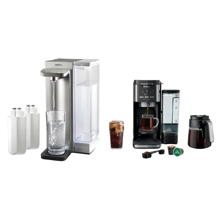 Brita Hub Instant Water Filter + Ninja DualBrew XL Coffee Maker Combo