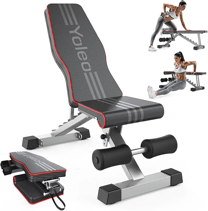 Adjustable Foldable Weight Bench for Strength Training