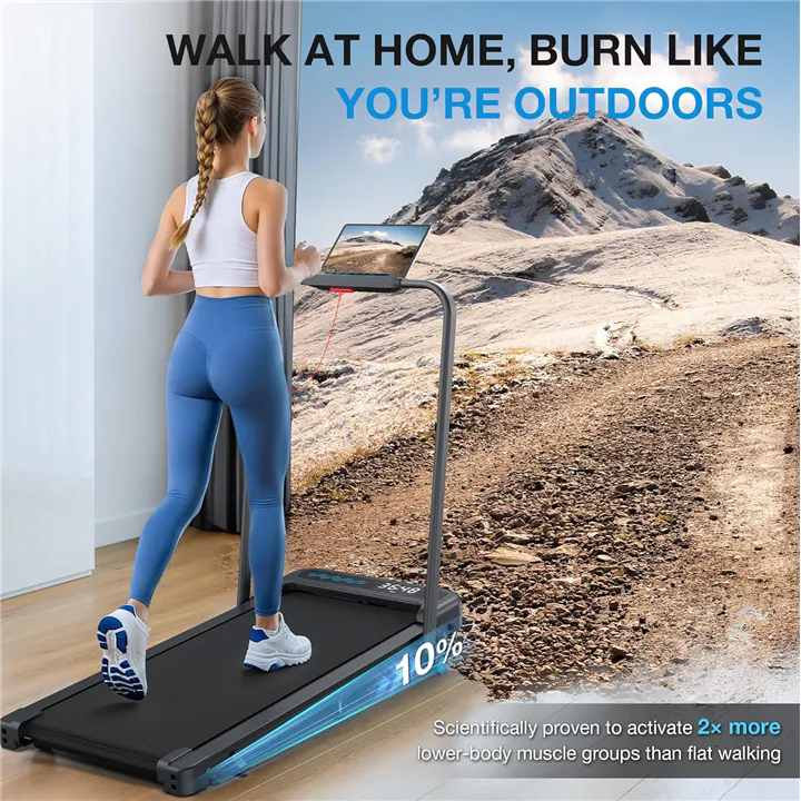 Treadmill with Incline, 0.6-6.2MPH Speed, Adjustable