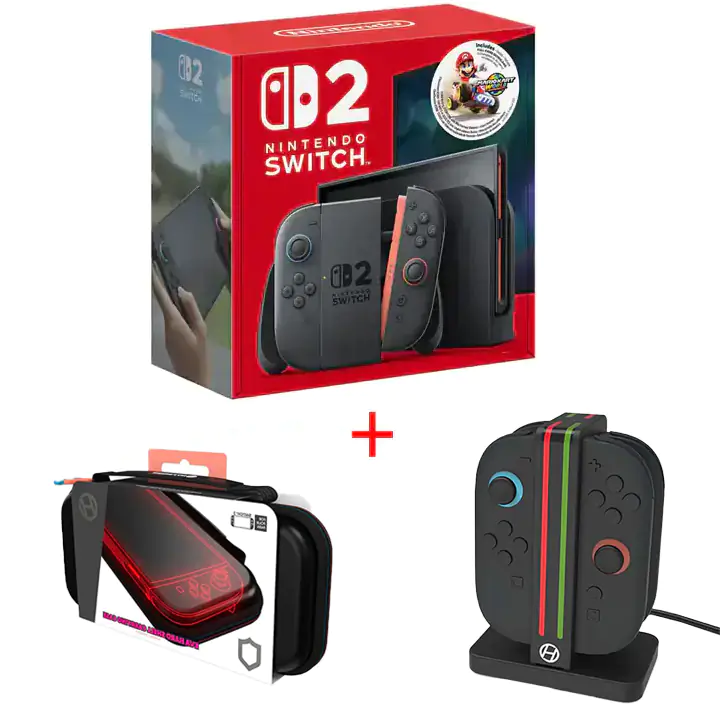 Nintendo Switch 2 Starter Bundle w/ Carrying Case and Joy-Con Charger