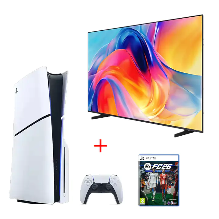 Samsung 65” Mini LED 4K Vision AI Smart TV & PS5 Slim Disc Bundle