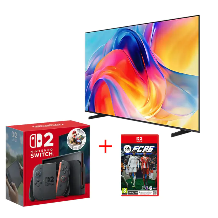 Samsung 65” Mini LED 4K Smart TV & Nintendo Switch 2 Bundle with FC26