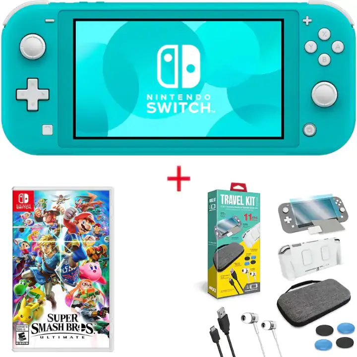 Nintendo Switch Lite Turquoise Bundle BB21039485