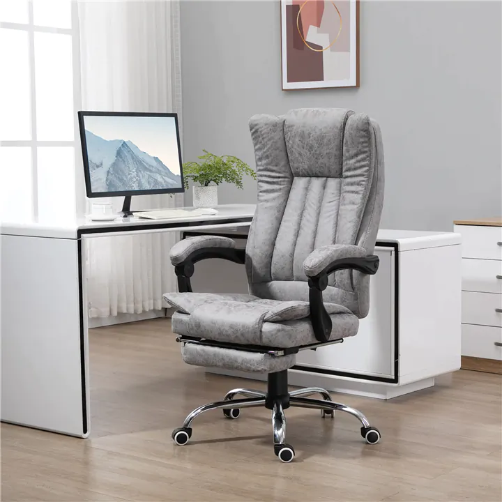 Executive 6-Point Massage Office Chair with Heat, Footrest & Recline