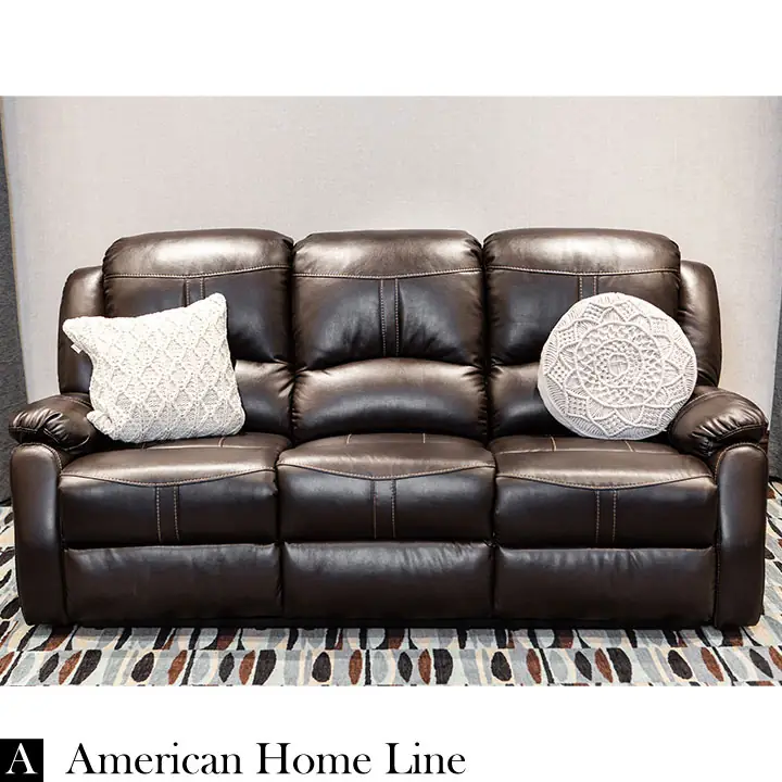 Lorraine Bel-Aire Deluxe Reclining Sofa in Mocha