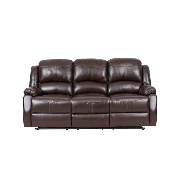Lorraine Recliner Living Room Set Sofa, Loveseat Mocha Bonded Leather