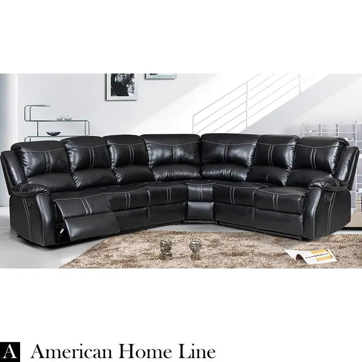 Lorraine Bel AIre Ebony Left Facing Reclining Sectional
