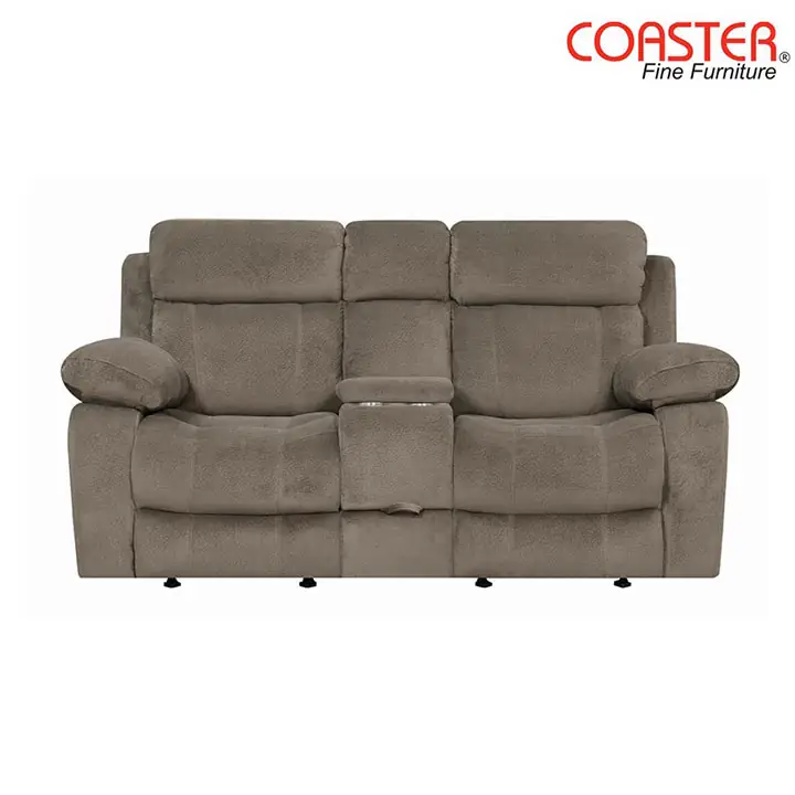 Myleene Glider Loveseat in Mocha