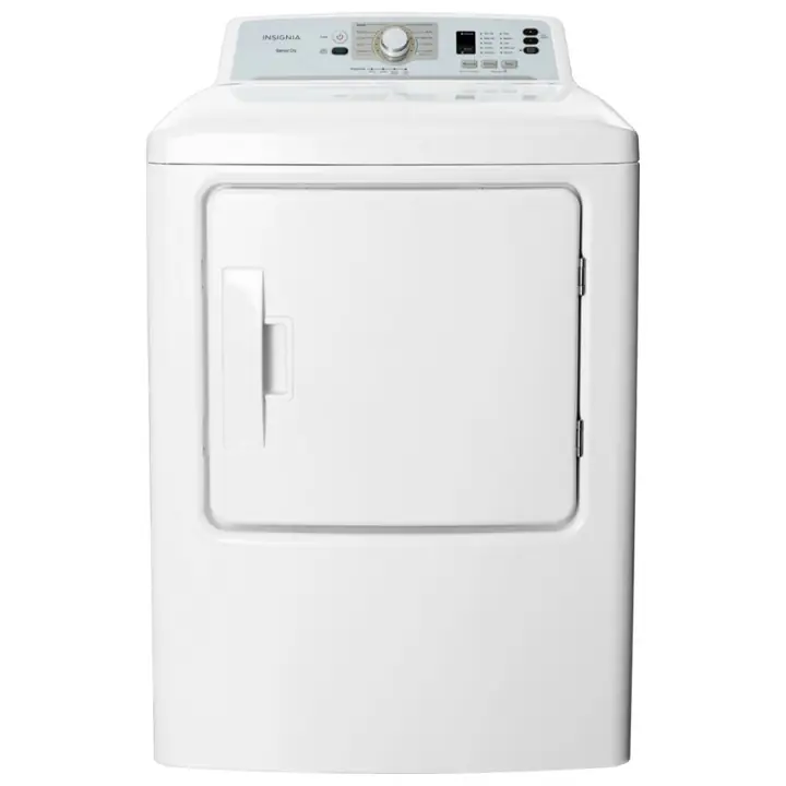 Insignia™ - 6.7 Cu. Ft. 10-Cycle Electric Dryer - White BB20768773