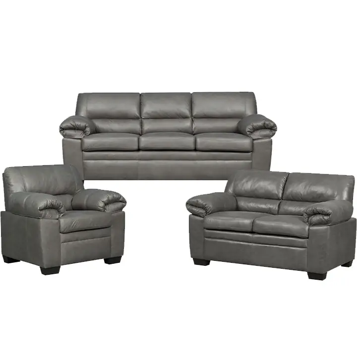 Jamieson 3PC Sofa Set Collection in Pewter