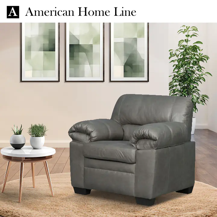 Jamieson Luxury Chair in Pewter