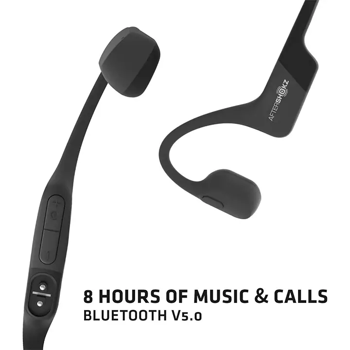AfterShokz Aeropex Bluetooth Headphones - Cosmic Black