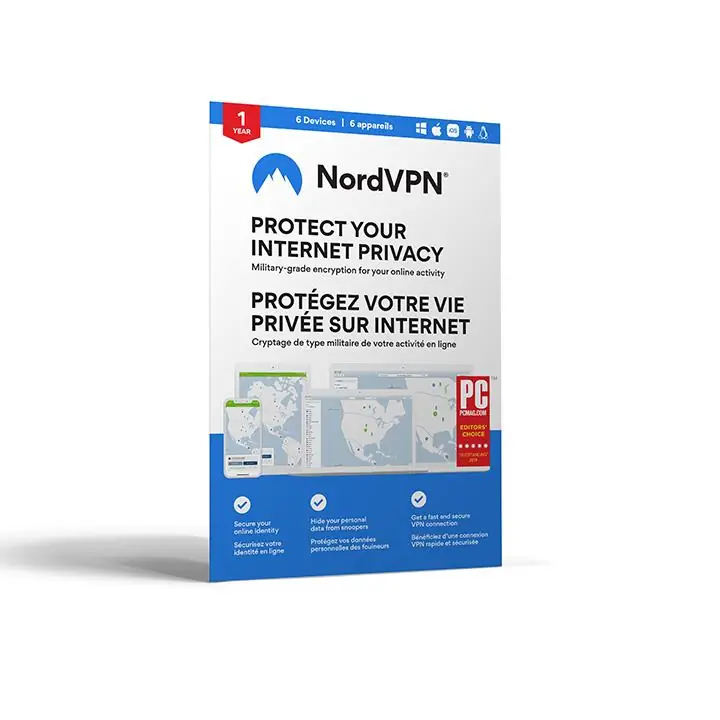 NordVPN 1-year subscription for up to 6 devices