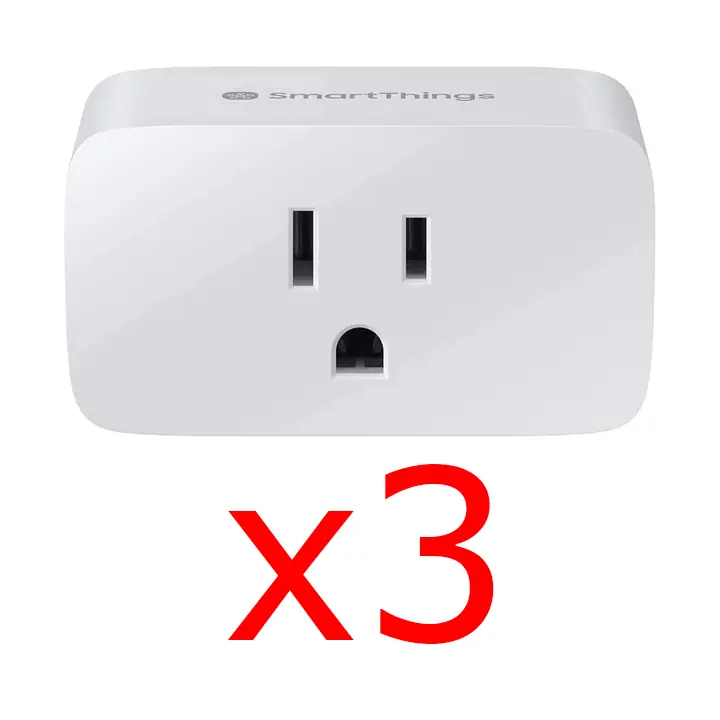Samsung SmartThings Outlet WiFi Smart Plug - Bundle of 3