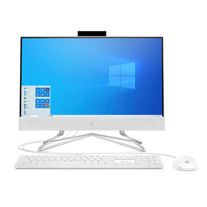 HP All-in-One Snow White 21.5” 3050U Desktop (AMD Athlon 3050U/4GB/128GB/Win 10 Home)