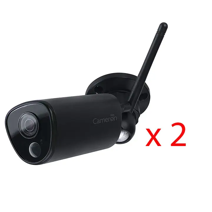 Cameron Full HD 1080p Outdoor Wi-Fi Camera - Bundle of 2