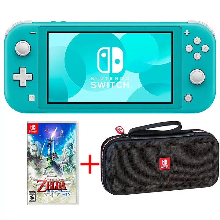 Nintendo Switch Lite Gaming Bundle - Turquoise