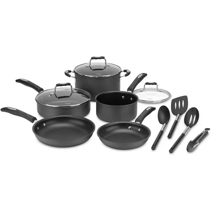 Cuisinart 12 PC Cookware Set - Black BB21617016